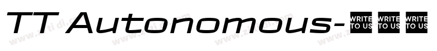 TT Autonomous字体转换